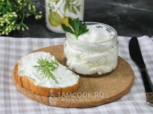 Фото блюда: Творожный сыр из сметаны и кефира