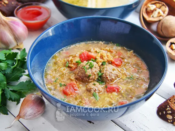 Фото блюда: Суп Харчо с фрикадельками
