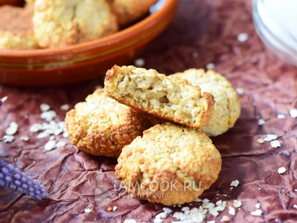 Фото блюда: Печенье овсяное с творогом
