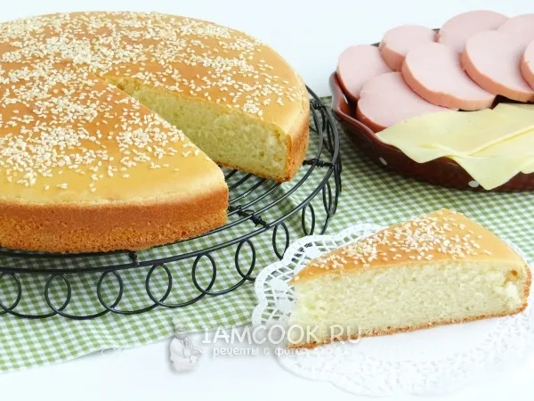 Фото блюда: Бутербродная лепешка с кунжутом