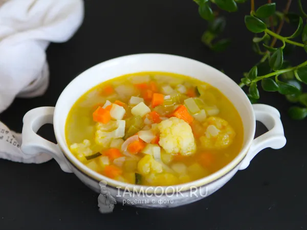 Фото блюда: Овощной суп для детей