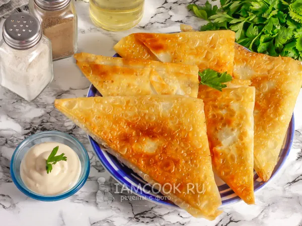 Фото блюда: Чебуреки из теста фило