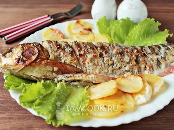 Фото блюда: Язь с картошкой в духовке