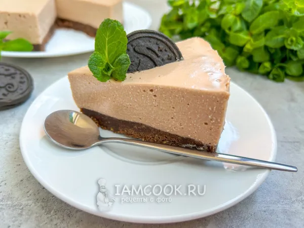 Фото блюда: Шоколадный чизкейк без выпечки