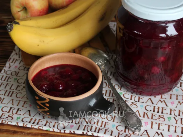 Фото блюда: Варенье из вишни с бананом