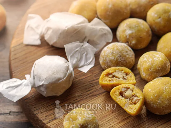 Фото блюда: Турецкие жевательные конфеты Елван с начинкой