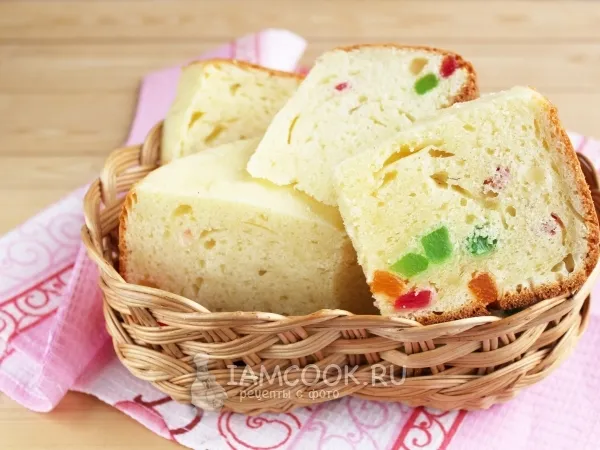 Фото блюда: Кекс творожный в мультиварке