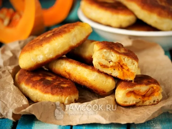 Фото блюда: Пирожки с тыквой на кефире