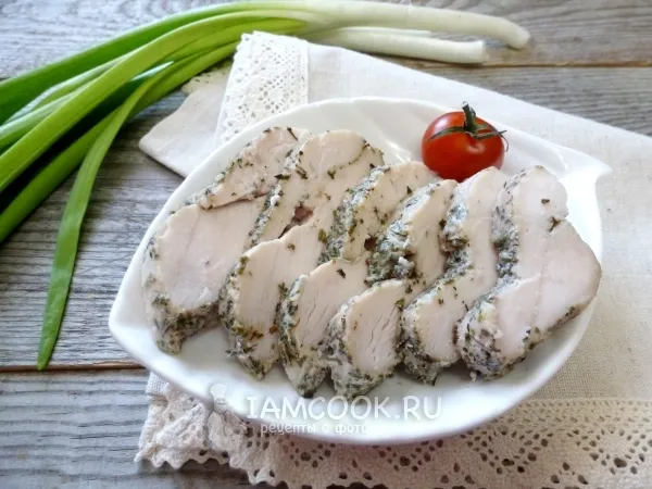 Фото блюда: Куриная грудка «су-вид» в мультиварке