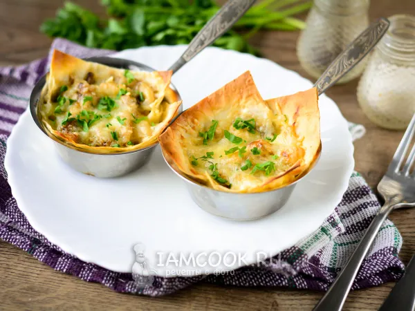 Фото блюда: Жульен в лаваше