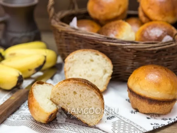 Фото блюда: Порционный банановый хлеб на сухих дрожжах