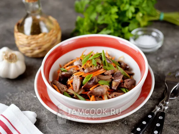 Фото блюда: Хе из куриных сердечек