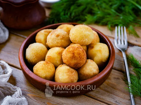 Фото блюда: Картофельные шарики из пюре во фритюре