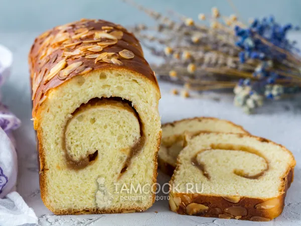 Фото блюда: Хлеб-рулет с повидлом (на дрожжах)