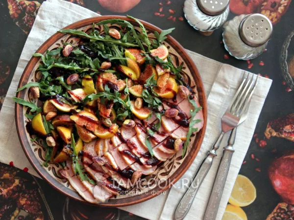 Фото блюда: Салат из утки с инжиром