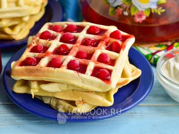 Фото блюда: Венские вафли без сливочного масла