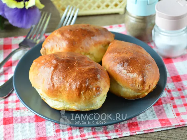 Фото блюда: Пирожки с пекинской капустой (в духовке)