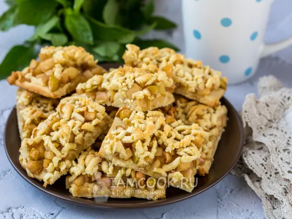 Фото блюда: Песочное печенье с яблоками