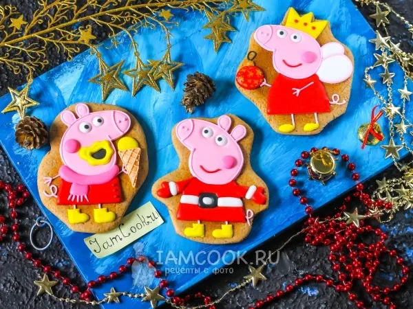 Фото блюда: Имбирные пряники «Свинка Пеппа»