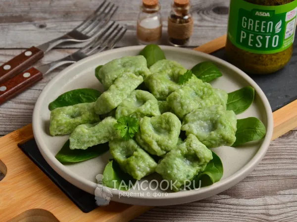 Фото блюда: Ньокки со шпинатом