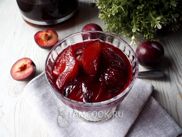 Фото блюда: Жареное варенье из слив на сковороде