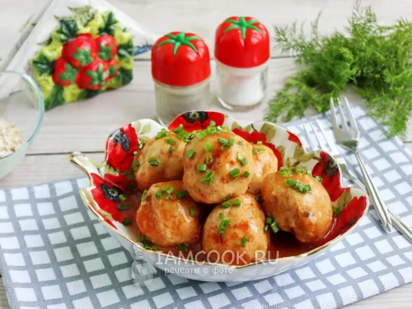 Фото блюда: Тефтели из индейки без риса