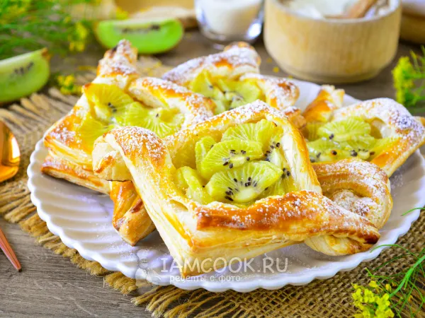 Фото блюда: Слойки с киви
