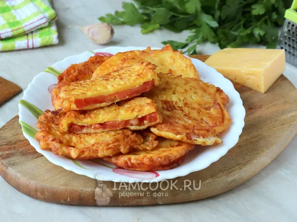 Фото блюда: Помидоры в кляре с сыром