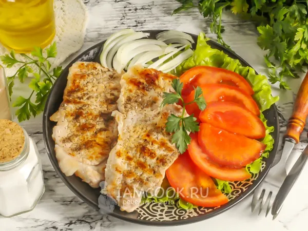 Фото блюда: Эскалоп из свинины на гриле