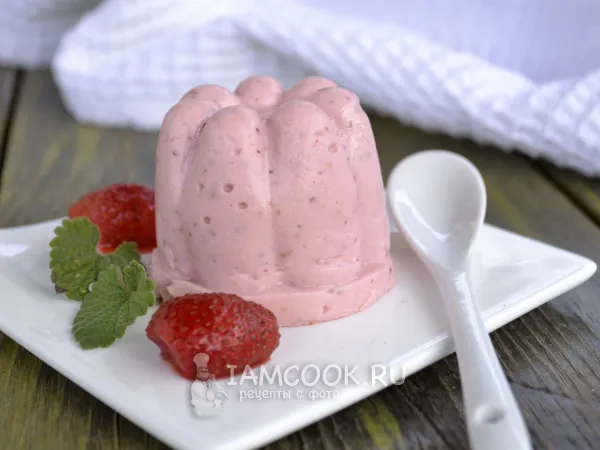 Фото блюда: Клубнично-творожный мусс