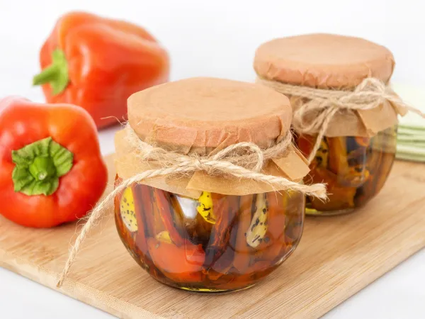 Фото блюда: Вяленый перец в сушилке для овощей на зиму