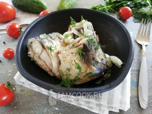 Фото блюда: Скумбрия на пару в мультиварке