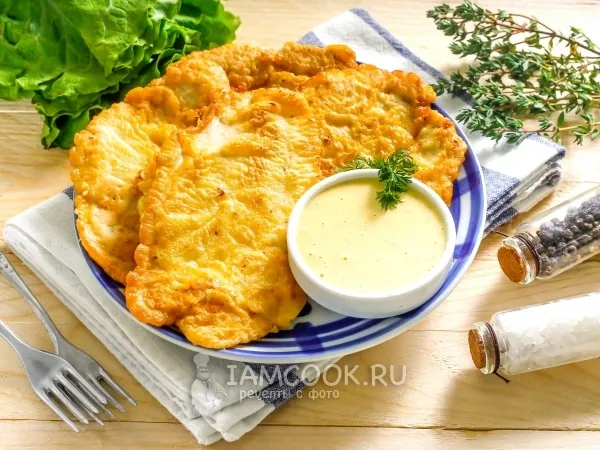 Фото блюда: Кляр для отбивных с майонезом (+отбивные)