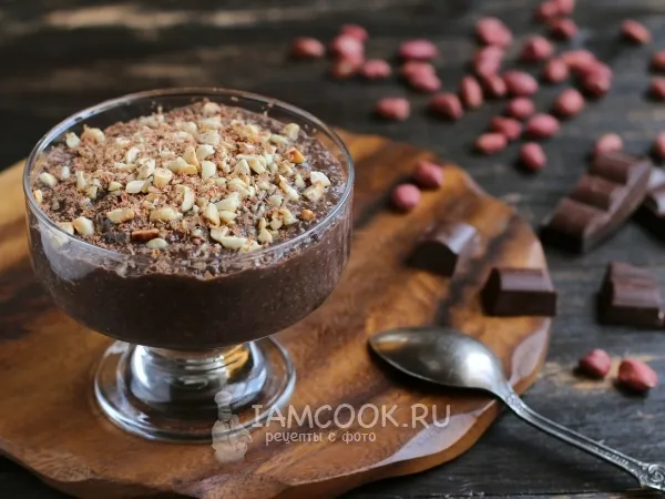 Фото блюда: Шоколадный чиа пудинг