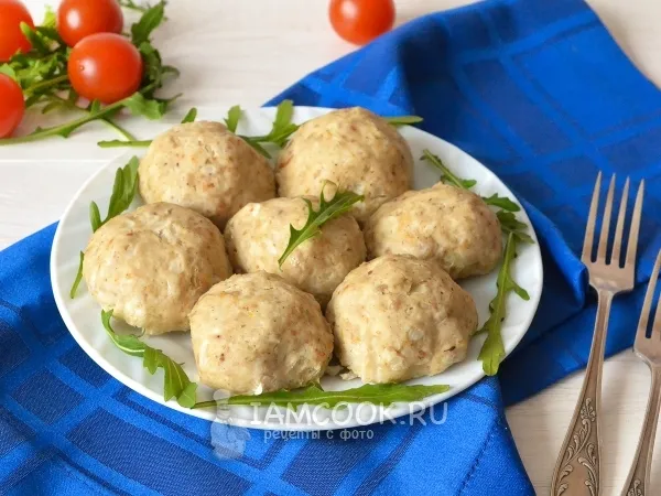 Фото блюда: Котлеты на пару без пароварки