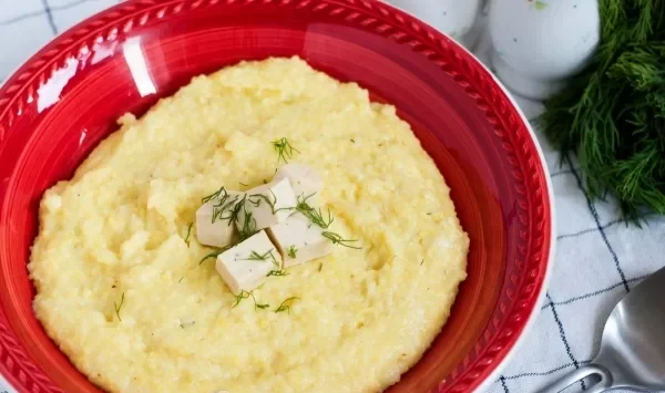 Фото блюда: Кукурузная каша с сыром
