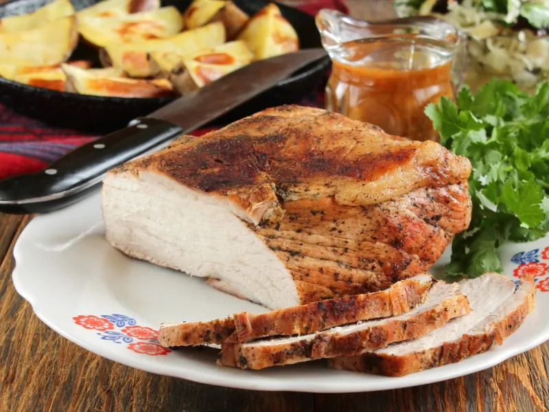 Фото блюда: Окорок свиной, запеченный в духовке в фольге