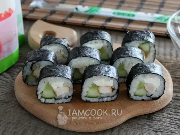 Фото блюда: Роллы с курицей