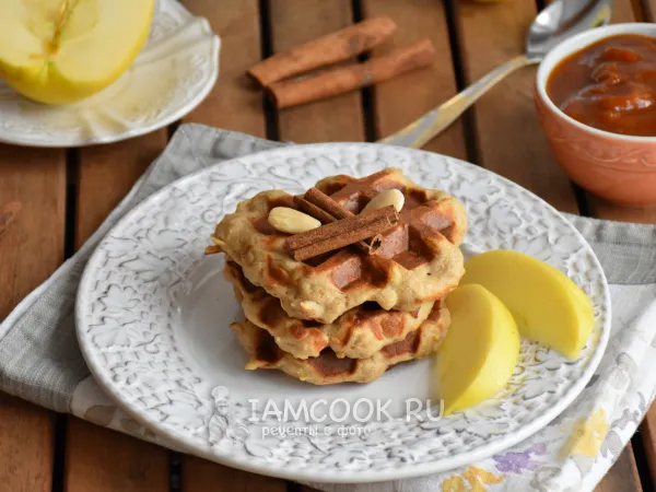 Фото блюда: Яблочные вафли на рисовой муке с рикоттой