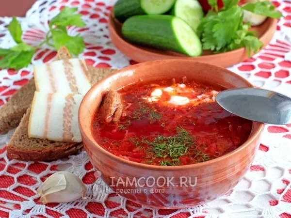 Фото блюда: Борщ с говядиной