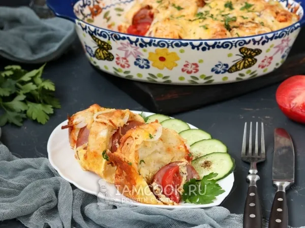 Фото блюда: Коблер с ветчиной