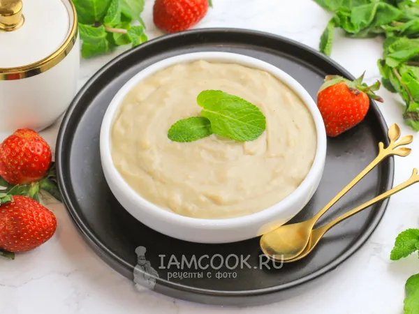 Фото блюда: Крем с халвой (заварной)