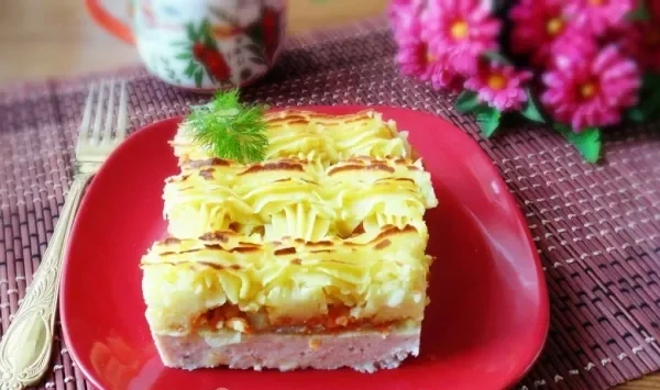 Фото блюда: Мясная запеканка с картофелем