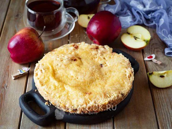 Фото блюда: Яблочный пирог с сыром