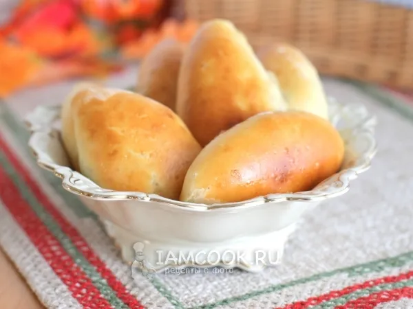 Фото блюда: Пирожки с ливерной колбасой и картошкой