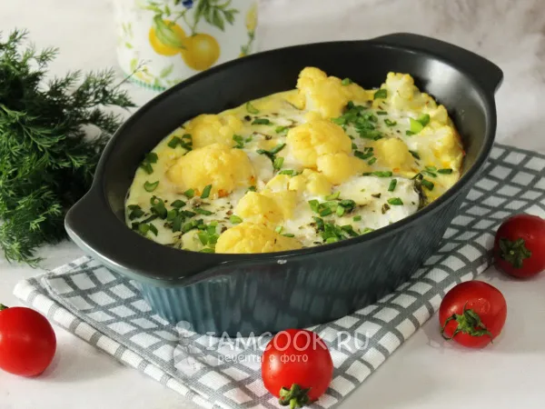 Фото блюда: Судак с цветной капустой в духовке