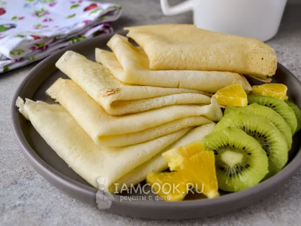 Фото блюда: Блины из рисовой муки на кипятке