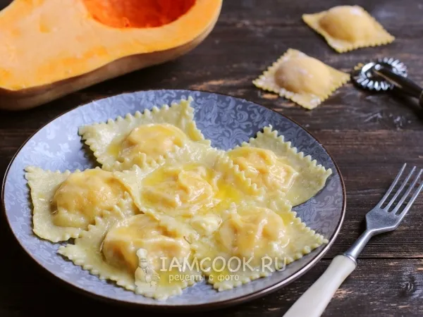 Фото блюда: Равиоли с тыквой и рикоттой