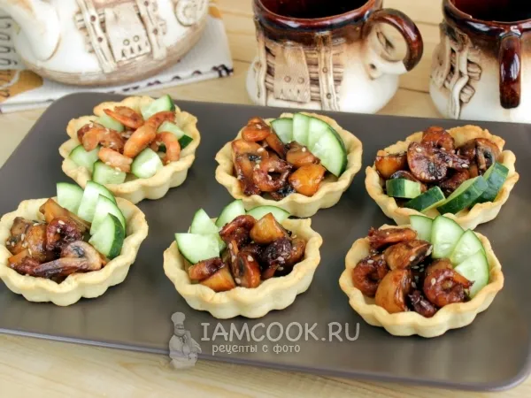 Фото блюда: Тарталетки с креветками