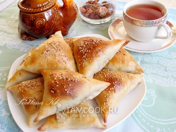 Фото блюда: Самса с брынзой и зеленью